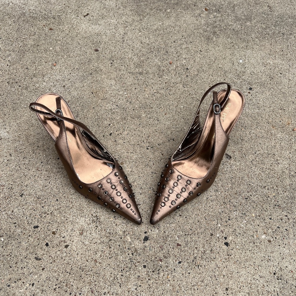Y2K Pointed Toe Kitten Heel